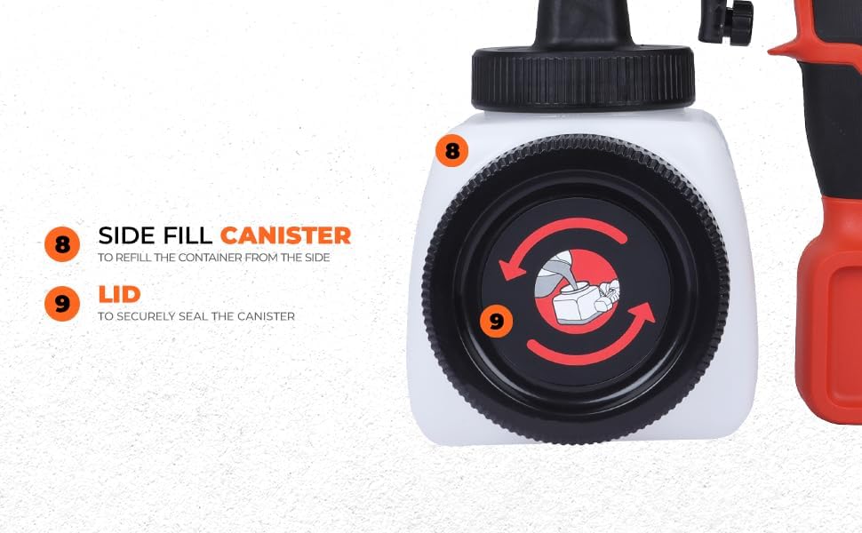 BLACK+DECKER Pistola a Spruzzo per Interni ed Esterni