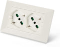 FANTON 42100 - Multipresa universale da incasso OPERA/PLAdoppia presa bipasso italo/tedesca 2P+T 16Aprecablata per scatola a 3 moduli