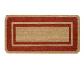 emmevi Zerbino Cocco Naturale Esterno Porta Entrata Retro Antiscivolo Tappeto Raschiafango MOD.Cocco Bordo 40X80 Bordo'