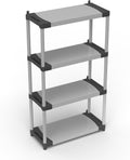 Mongardi 7123C04 Scaffale 4 Ripiani, 80 cm, Grigio
