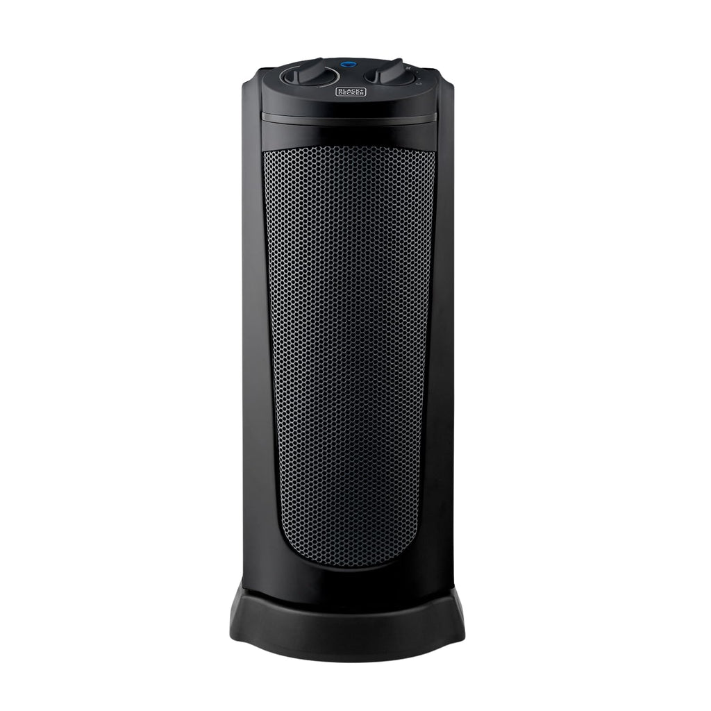 BLACK+DECKER BXSH2000E - Termoventilatore 2000W | 2 Livelli di Riscaldamento + Ventilatore | IP21 per Bagno | Termostato Regolabile | Anti-Surriscaldamento & Anti-Ribaltamento | Compatto con Maniglia