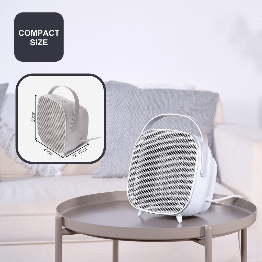 BLACK+DECKER BXSH2000E - Termoventilatore 2000W | 2 Livelli di Riscaldamento + Ventilatore | IP21 per Bagno | Termostato Regolabile | Anti-Surriscaldamento & Anti-Ribaltamento | Compatto con Maniglia