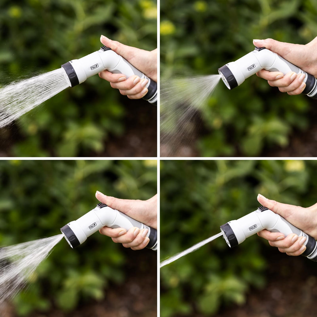 FITT IKON 15 m, Tubo Acqua da Giardino per Irrigazione, Estensibile, Compatto, Leggero e Pronto all'uso, con Pistola Multigetto, Lime