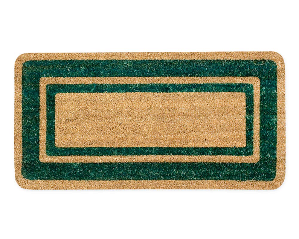 emmevi Zerbino Cocco Naturale Esterno Porta Entrata Retro Antiscivolo Tappeto Raschiafango MOD.Cocco Bordo 40X80 Bordo'